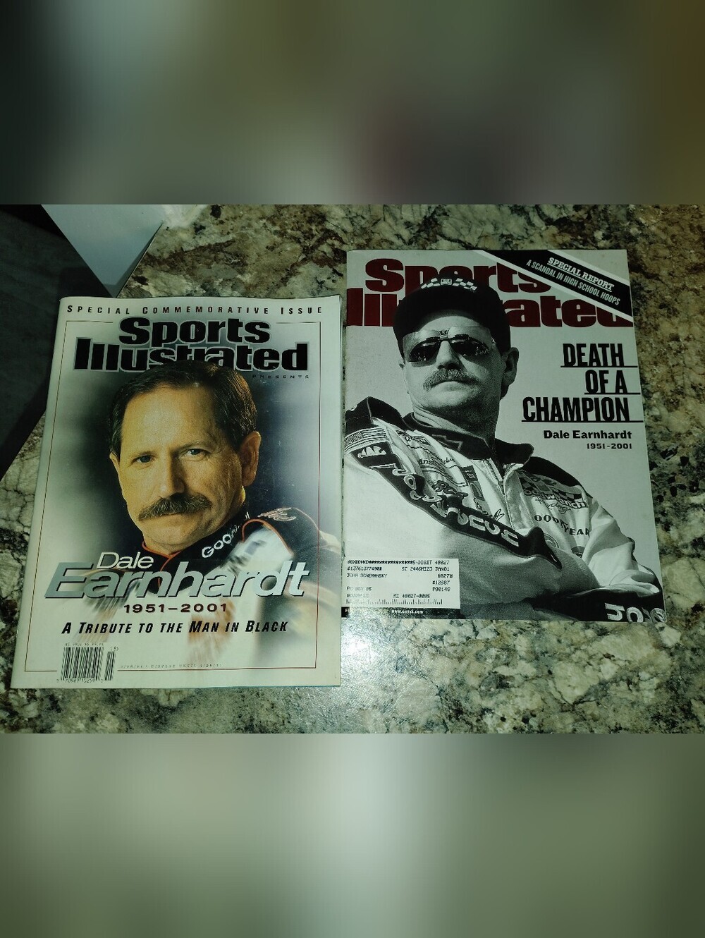 Sports Illustrated Dale Earnhardt Tribute Magazines - Black, White